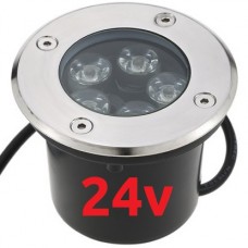 Φωτιστικό Χωνευτό Δαπέδου LED 5W 24V 400lm 15° IP67 4000K Λευκό Φως 96GRF1/51524